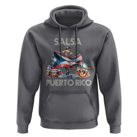 Puerto Rico Hoodie Salsa Dance Puerto Rican Flag Hispanic Heritage Month - Wonder Print Shop