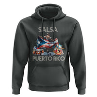 Puerto Rico Hoodie Salsa Dance Puerto Rican Flag Hispanic Heritage Month - Wonder Print Shop