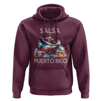 Puerto Rico Hoodie Salsa Dance Puerto Rican Flag Hispanic Heritage Month - Wonder Print Shop