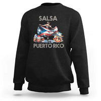 Puerto Rico Sweatshirt Salsa Dance Puerto Rican Flag Hispanic Heritage Month - Wonder Print Shop