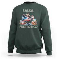 Puerto Rico Sweatshirt Salsa Dance Puerto Rican Flag Hispanic Heritage Month - Wonder Print Shop