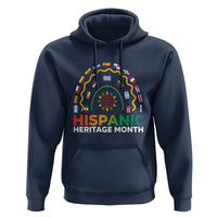 Hispanic Heritage Month Hoodie Hispanic Countries Rainbow Flag Sunflower - Wonder Print Shop