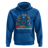 Hispanic Heritage Month Hoodie Hispanic Countries Rainbow Flag Sunflower - Wonder Print Shop