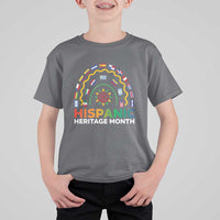 Hispanic Heritage Month T Shirt For Kid Hispanic Countries Rainbow Flag Sunflower - Wonder Print Shop