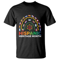 Hispanic Heritage Month T Shirt Hispanic Countries Rainbow Flag Sunflower - Wonder Print Shop