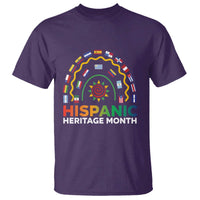 Hispanic Heritage Month T Shirt Hispanic Countries Rainbow Flag Sunflower - Wonder Print Shop