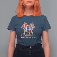 Hispanic Heritage Month T Shirt For Women Latino Countries Flag Heart Puzzle - Wonder Print Shop