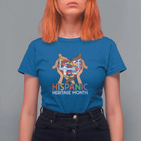 Hispanic Heritage Month T Shirt For Women Latino Countries Flag Heart Puzzle - Wonder Print Shop