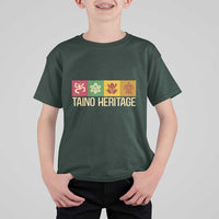 Taino Heritage T Shirt For Kid Puerto Rico Indigenous Carribbean Culture - Wonder Print Shop