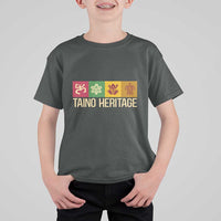 Taino Heritage T Shirt For Kid Puerto Rico Indigenous Carribbean Culture - Wonder Print Shop