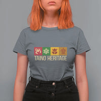 Taino Heritage T Shirt For Women Puerto Rico Indigenous Carribbean Culture - Wonder Print Shop