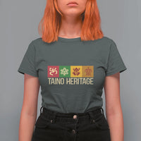 Taino Heritage T Shirt For Women Puerto Rico Indigenous Carribbean Culture - Wonder Print Shop