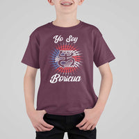 Yo Soy Boricua T Shirt For Kid Puerto Rico Flag Hispanic Heritage Month Taino - Wonder Print Shop