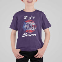 Yo Soy Boricua T Shirt For Kid Puerto Rico Flag Hispanic Heritage Month Taino - Wonder Print Shop