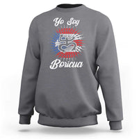 Yo Soy Boricua Sweatshirt Puerto Rico Flag Hispanic Heritage Month Taino - Wonder Print Shop