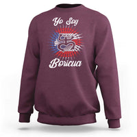 Yo Soy Boricua Sweatshirt Puerto Rico Flag Hispanic Heritage Month Taino - Wonder Print Shop