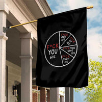 Funny Fck You Pie Chart Garden Flag Math Sarcastic Humor