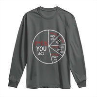 Funny Fck You Pie Chart Long Sleeve Shirt Math Sarcastic Humor