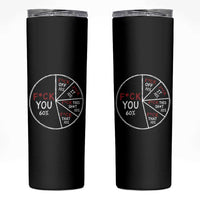 Funny Fck You Pie Chart Skinny Tumbler Math Sarcastic Humor