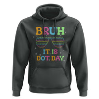 Happy Dot Day Hoodie Bruh It Is Dot Day Colorful Dot Sunglasses - Wonder Print Shop