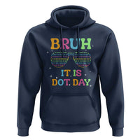 Happy Dot Day Hoodie Bruh It Is Dot Day Colorful Dot Sunglasses - Wonder Print Shop