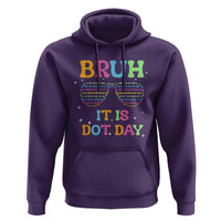 Happy Dot Day Hoodie Bruh It Is Dot Day Colorful Dot Sunglasses - Wonder Print Shop