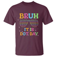 Happy Dot Day T Shirt Bruh It Is Dot Day Colorful Dot Sunglasses - Wonder Print Shop