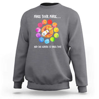 International Dot Day Sweatshirt Make Your Mark See Where It Takes Colorful Dot Rocket - Wonder Print Shop