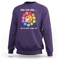 International Dot Day Sweatshirt Make Your Mark See Where It Takes Colorful Dot Rocket - Wonder Print Shop