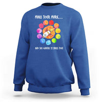 International Dot Day Sweatshirt Make Your Mark See Where It Takes Colorful Dot Rocket - Wonder Print Shop