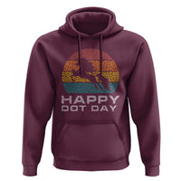 Happy Dot Day Hoodie Unicorn Retro Polka Dot Mythical Creatures - Wonder Print Shop