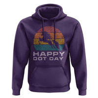 Happy Dot Day Hoodie Unicorn Retro Polka Dot Mythical Creatures - Wonder Print Shop