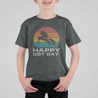 Happy Dot Day T Shirt For Kid Unicorn Retro Polka Dot Mythical Creatures - Wonder Print Shop