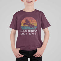 Happy Dot Day T Shirt For Kid Unicorn Retro Polka Dot Mythical Creatures - Wonder Print Shop