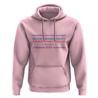Tim Walz Hoodie Never Underestimate A Public School Teacher 2024 Star