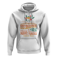 Harris Walz Hoodie Never Underestimate A Public School Teacher Floral Book - Wonder Print Shop