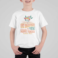 Harris Walz T Shirt For Kid Never Underestimate A Public School Teacher Floral Book - Wonder Print Shop