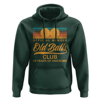 Funny 50th Birthday Hoodie Official Member Of The Old Ball Clubs Retro Sunset - Wonder Print Shop