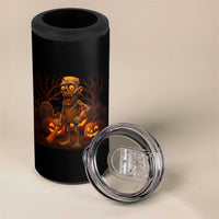 Funny Halloween Zombie Tung Tung Sahur 4 in 1 Can Cooler Tumbler Italian Brainrot Meme - Wonder Print Shop