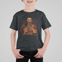 Funny Halloween Zombie Tung Tung Sahur T Shirt For Kid Italian Brainrot Meme - Wonder Print Shop