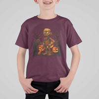 Funny Halloween Zombie Tung Tung Sahur T Shirt For Kid Italian Brainrot Meme - Wonder Print Shop
