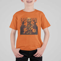 Funny Halloween Zombie Tung Tung Sahur T Shirt For Kid Italian Brainrot Meme - Wonder Print Shop
