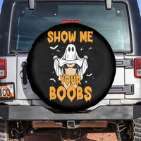 Funny Halloween Show Me Your Boobs Spare Tire Cover Halloween Adult Humor Spooky Ghost - Wonder Print Shop