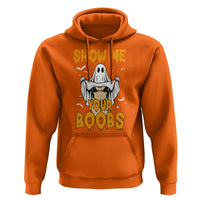 Funny Halloween Show Me Your Boobs Hoodie Halloween Adult Humor Spooky Ghost - Wonder Print Shop