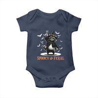 Funny Spooky And Feral Raccon Halloween Baby Onesie Racoon Lover - Wonder Print Shop