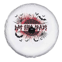 Funny Halloween Bat Shit Crazy Spare Tire Cover Horror Spider Web - Wonder Print Shop