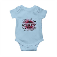 Funny Halloween Bat Shit Crazy Baby Onesie Horror Spider Web - Wonder Print Shop