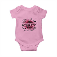 Funny Halloween Bat Shit Crazy Baby Onesie Horror Spider Web - Wonder Print Shop