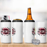 Funny Halloween Bat Shit Crazy 4 in 1 Can Cooler Tumbler Horror Spider Web - Wonder Print Shop