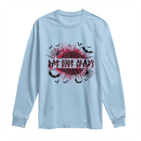 Funny Halloween Bat Shit Crazy Long Sleeve Shirt Horror Spider Web - Wonder Print Shop